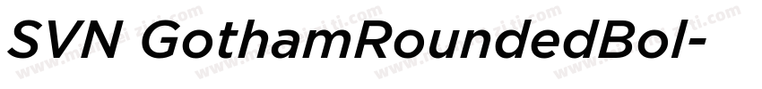 SVN GothamRoundedBol字体转换